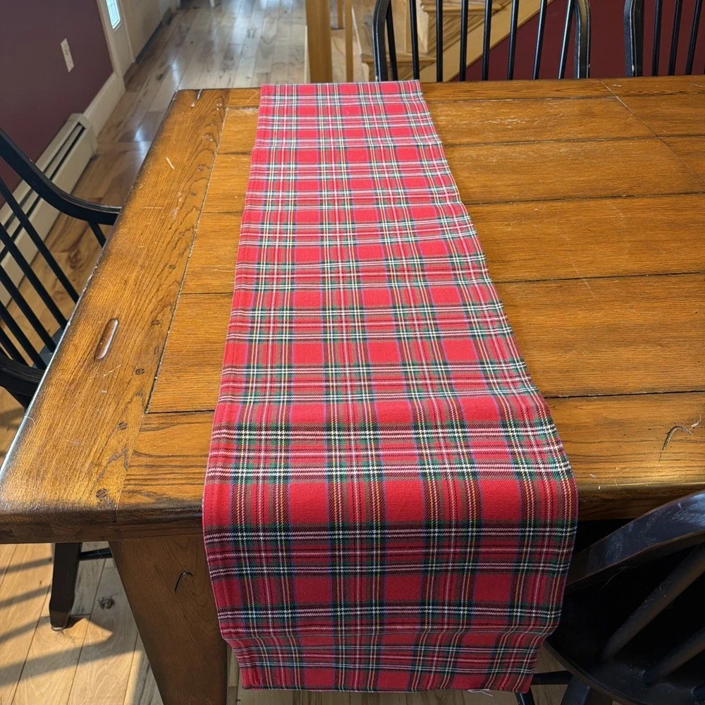 Tartan Plaid Christmas Table Runner New 100% Cotton Washable 13